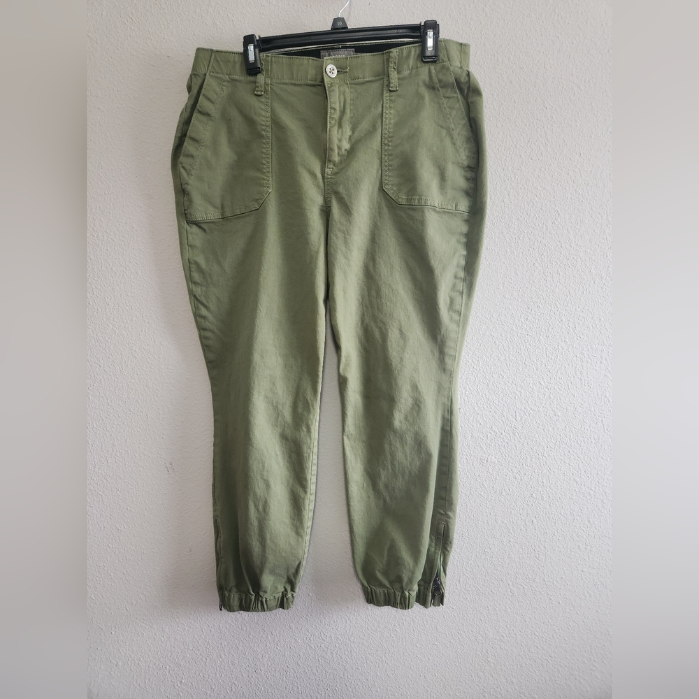 Torrid Jogger Pants Green Ankle Zip